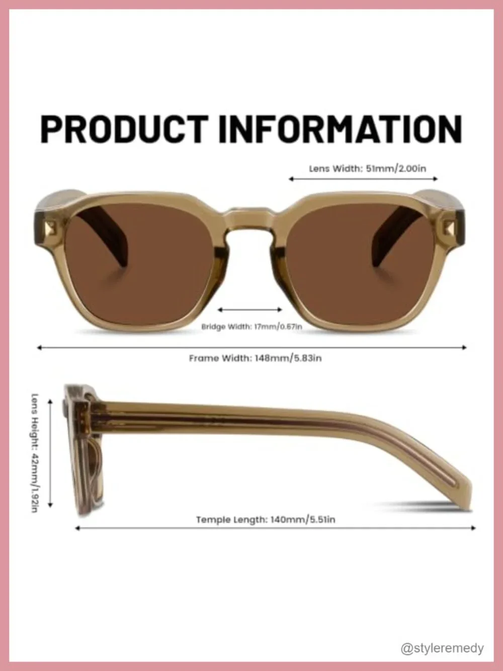 Retro Square Sunglasses for Women Men Vintage 70S Style Round Shades UV